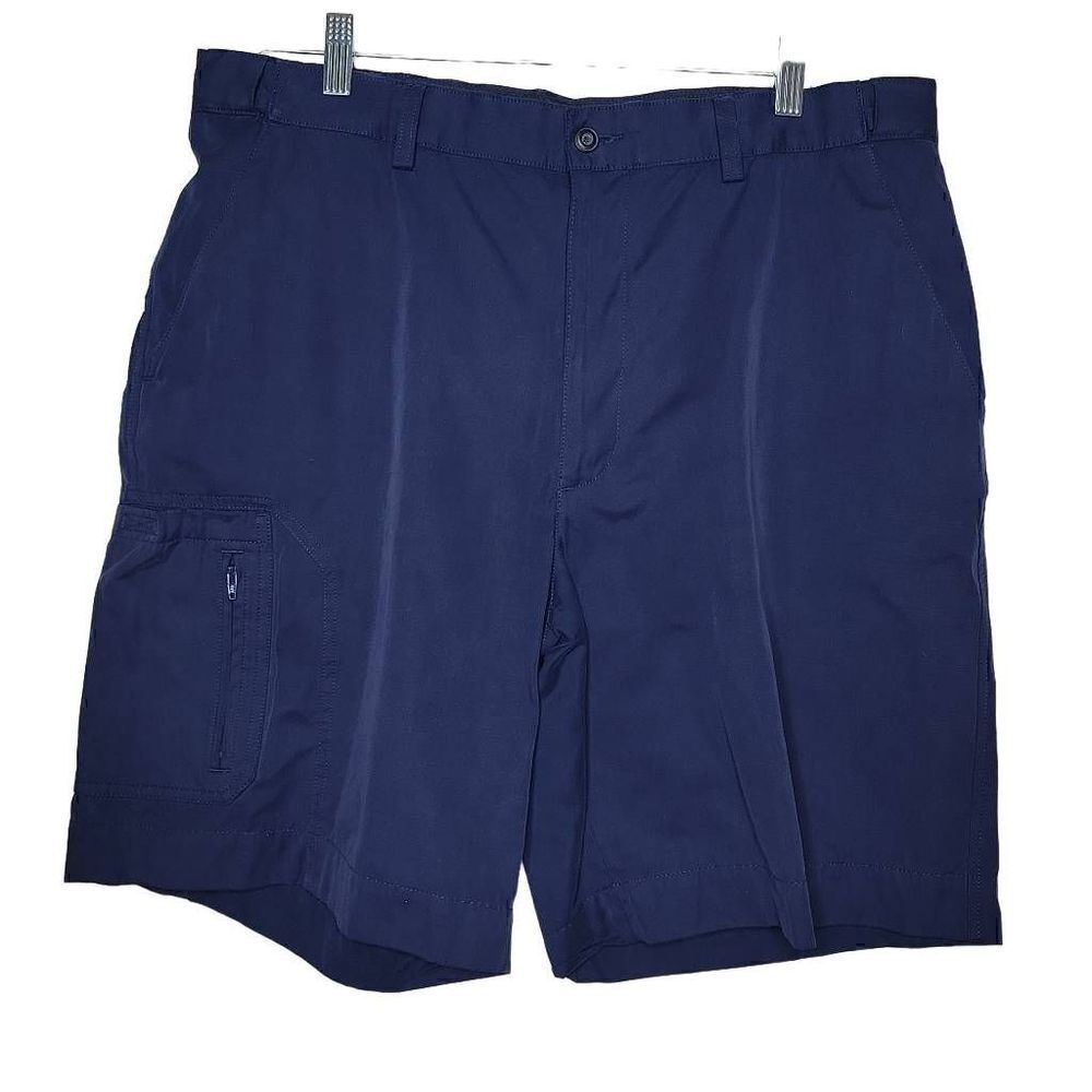 Golf America Bealls Cotton Slant Pocket Shorts Navy Blue 36